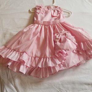 New Pink layered lining dress